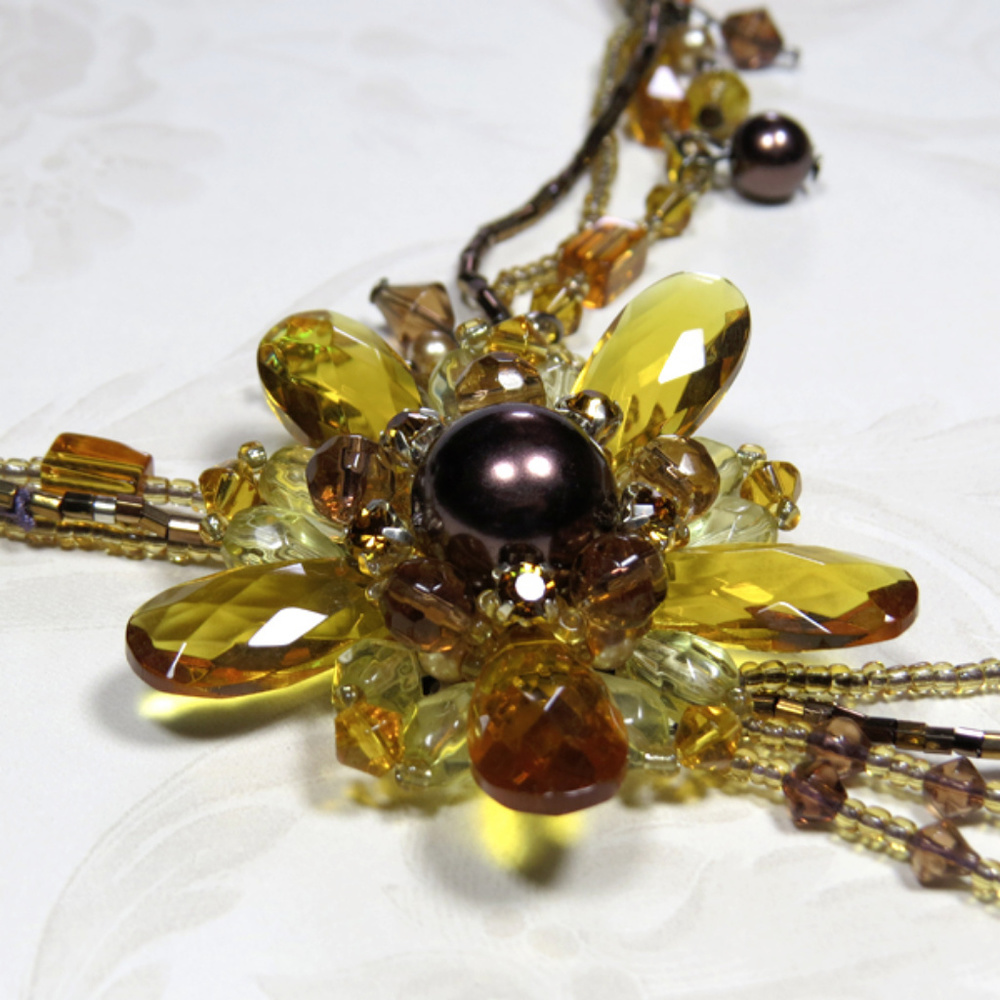 Stylish Yellow Necklace